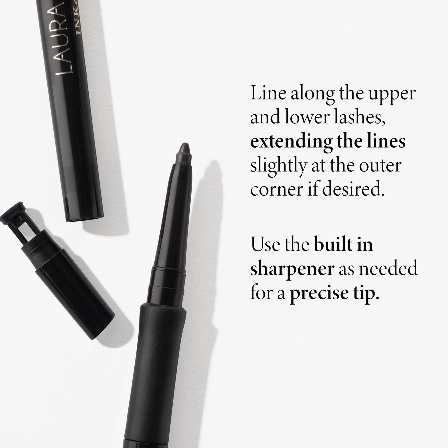 LAURA GELLER NEW YORK INKcredible Gel Eyeliner - Brown Eyed Girl - Waterproof Smudge-proof Eyeliner Pencil - Built in Sharpener