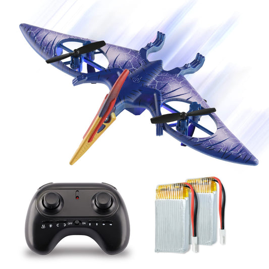 Indoor Quadcopter with Altitude Hold - Pterosaur Dinosaur Toys Drone for Kids Headless Mode, One Key Start Speed Adjustment Toys for 8 9 10 11 12 Year Old Boys&Girls, Birthday, Christmas Gifts