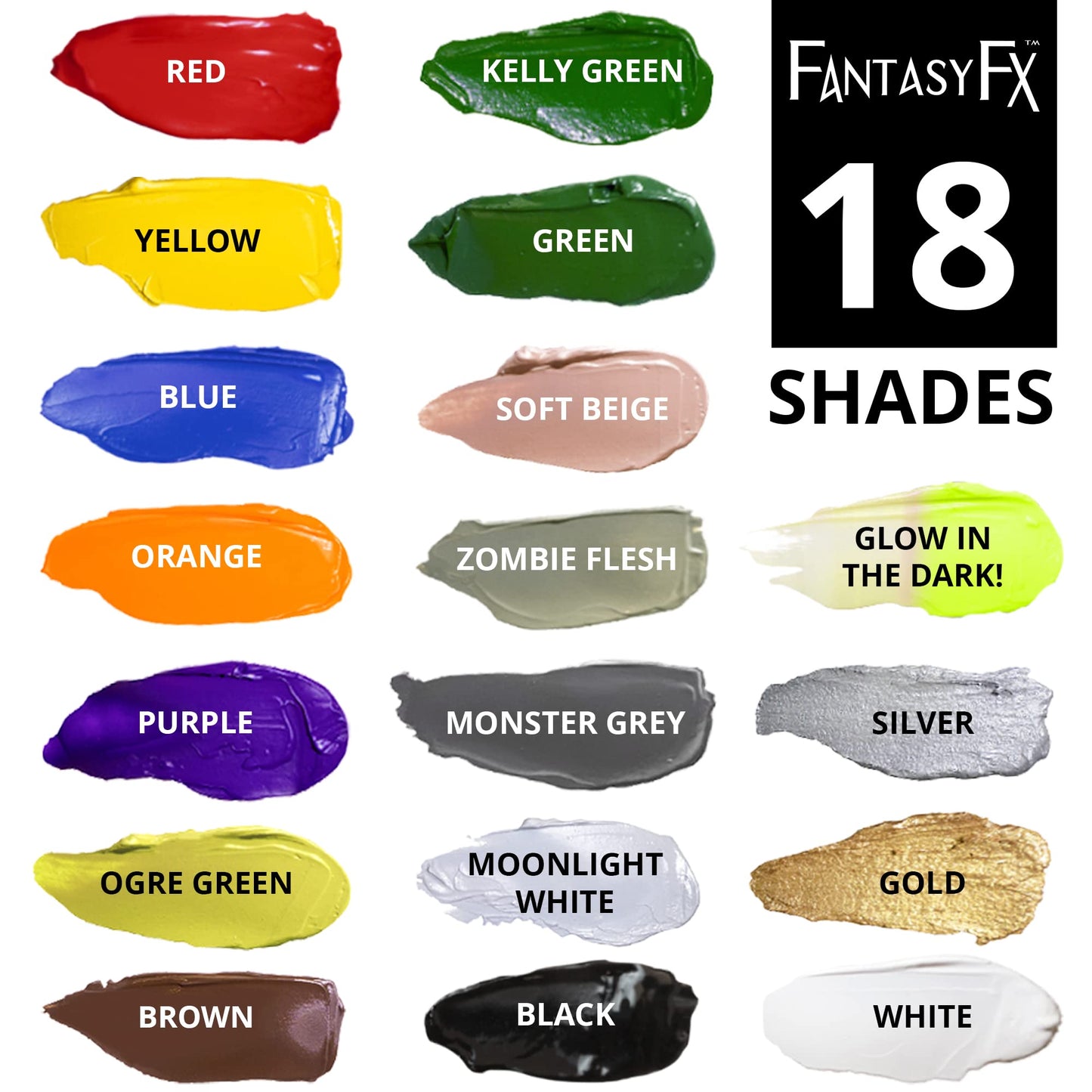 Mehron Makeup Fantasy FX Cream Makeup | Water Based | Halloween | Black Face & Body Paint For Adults 1 fl oz (30ml) (Black)