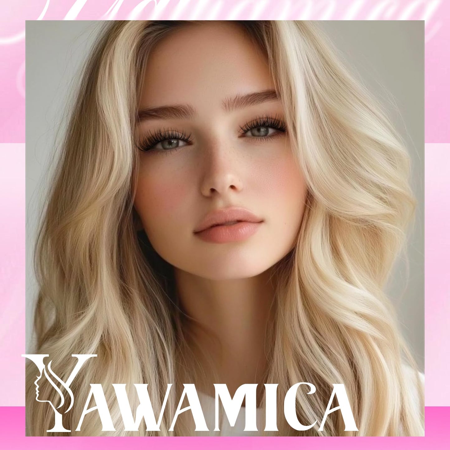 Yawamica Lash Clusters Wispy Cluster Eyelash Extensions 50D Medium Volume Eyelash Clusters Fluffy Individual Lashes 10-16mm D Curl Length Cluster Lashes Natural False Lashes Clusters DIY Lash by Self