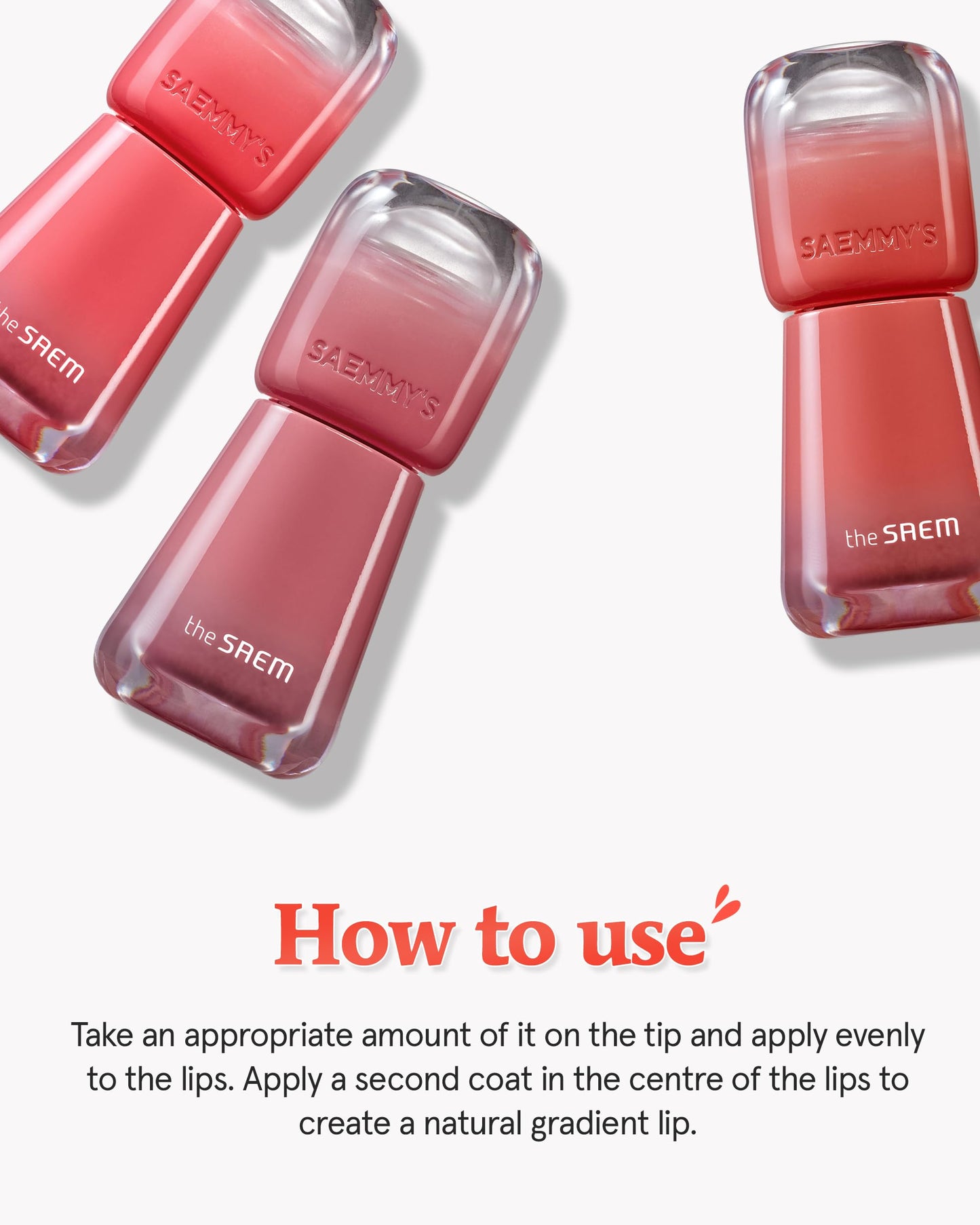 THESAEM Saemmy's Ade Shot Tint - Korean Lip Titnt, Water Gel Lip Stain with Plump Glowy Moisturizing Finish, Buildable Radiant Gloss, Long-Lasting Comfort, 0.1 fl.oz. (05 Rose Hibiscus)