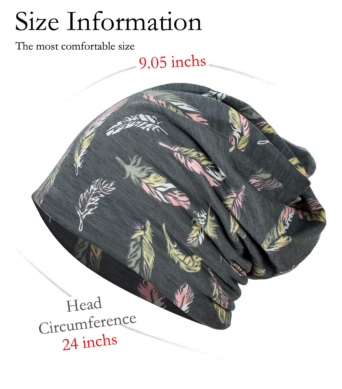 JarseHera Womens Slouchy Beanie Cotton Chemo Caps Cancer Headwear Hats Turban