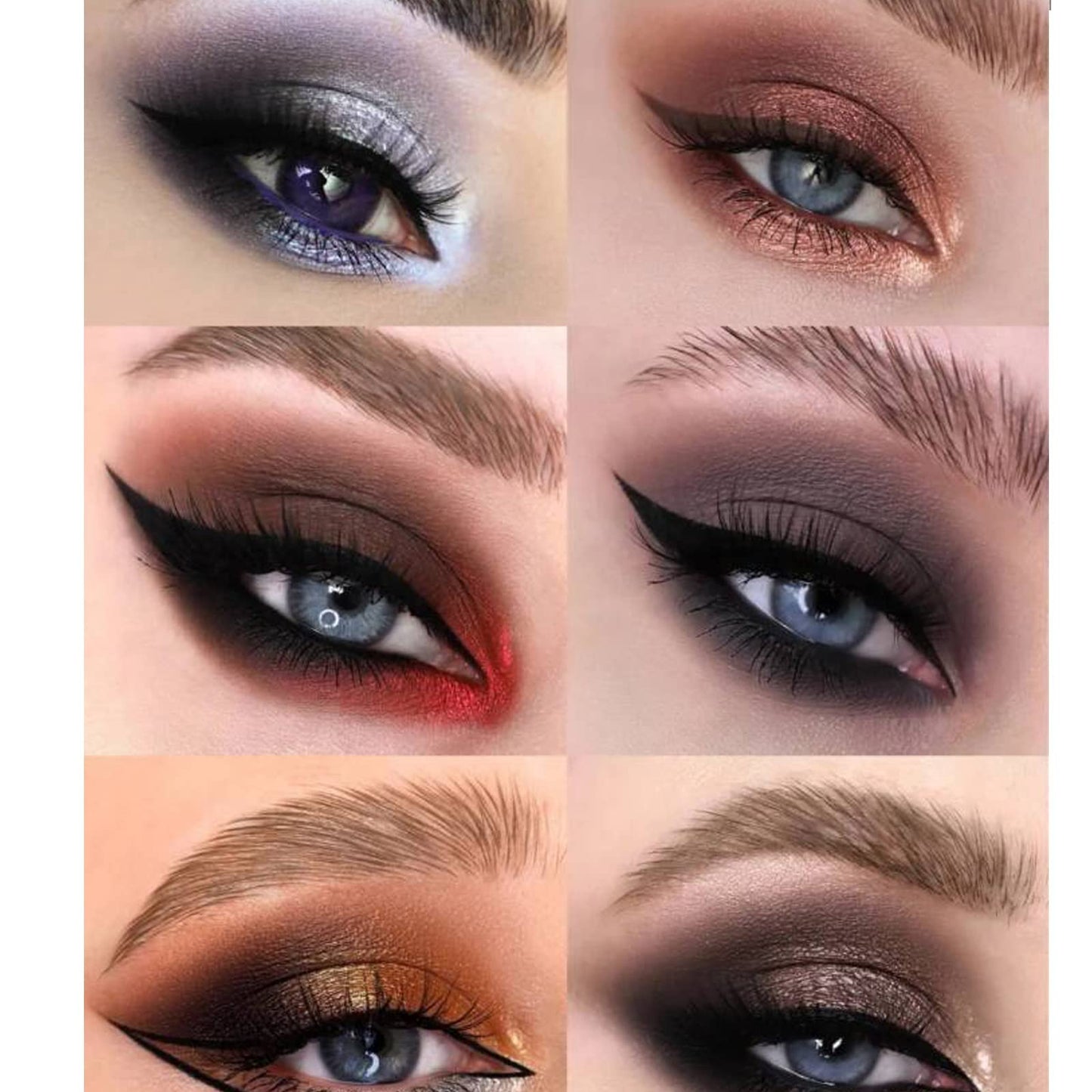 BestLand 12 Colors Black Silver Eye Makeup Eyeshadow Palette Natural Nude Matte Shimmer Glitter Pigment Eye Shadow Pallete Set Waterproof Smokey Rainbow Neon Colorful Eyeshadow Palette (Color D)