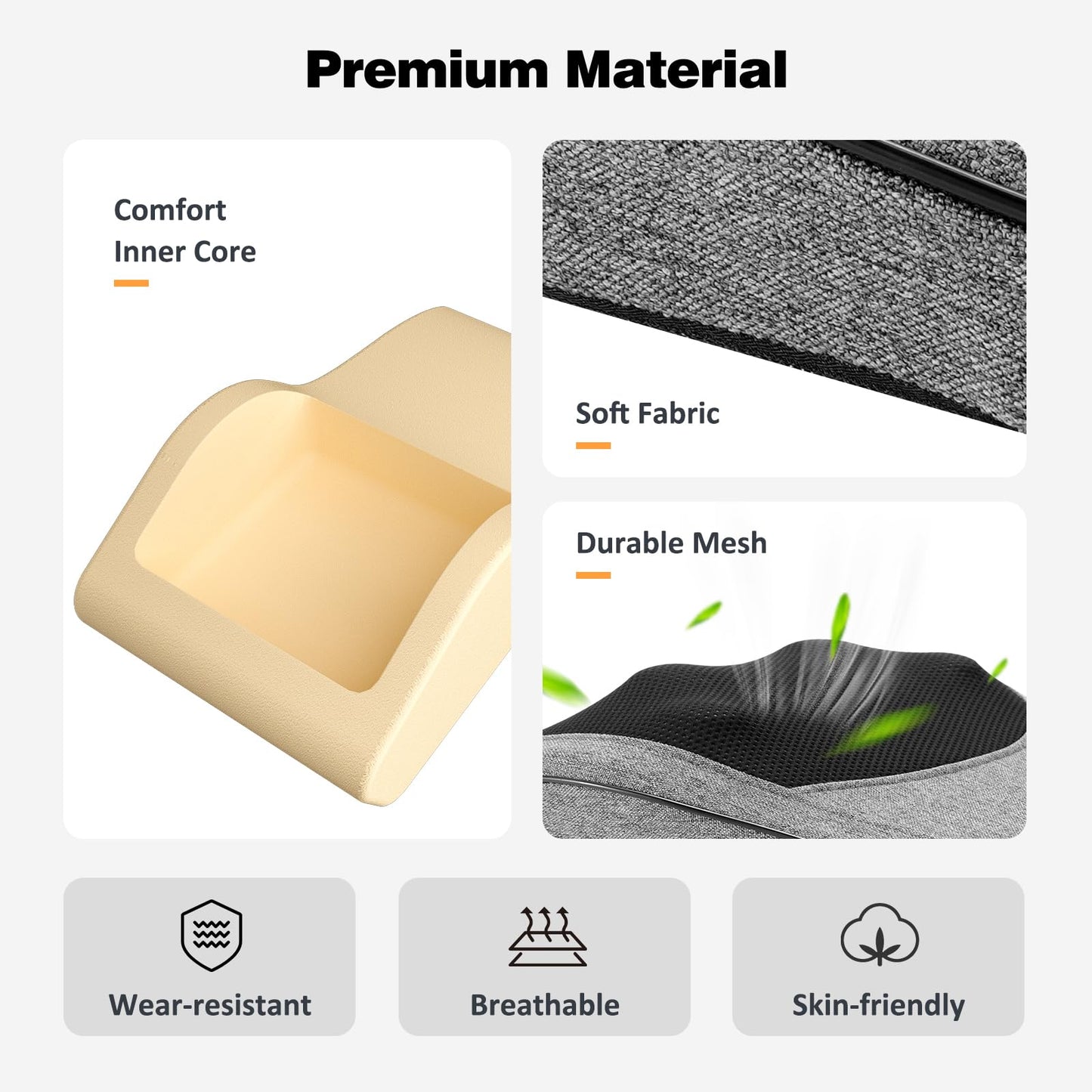 Boriwat Back Massager with Heat, Neck Massager for Pain Relief Deep Tissue, 3D Kneading Massage Pillow for Back, Neck, Shoulder, Legs, Gifts for Women Men Mom Dad