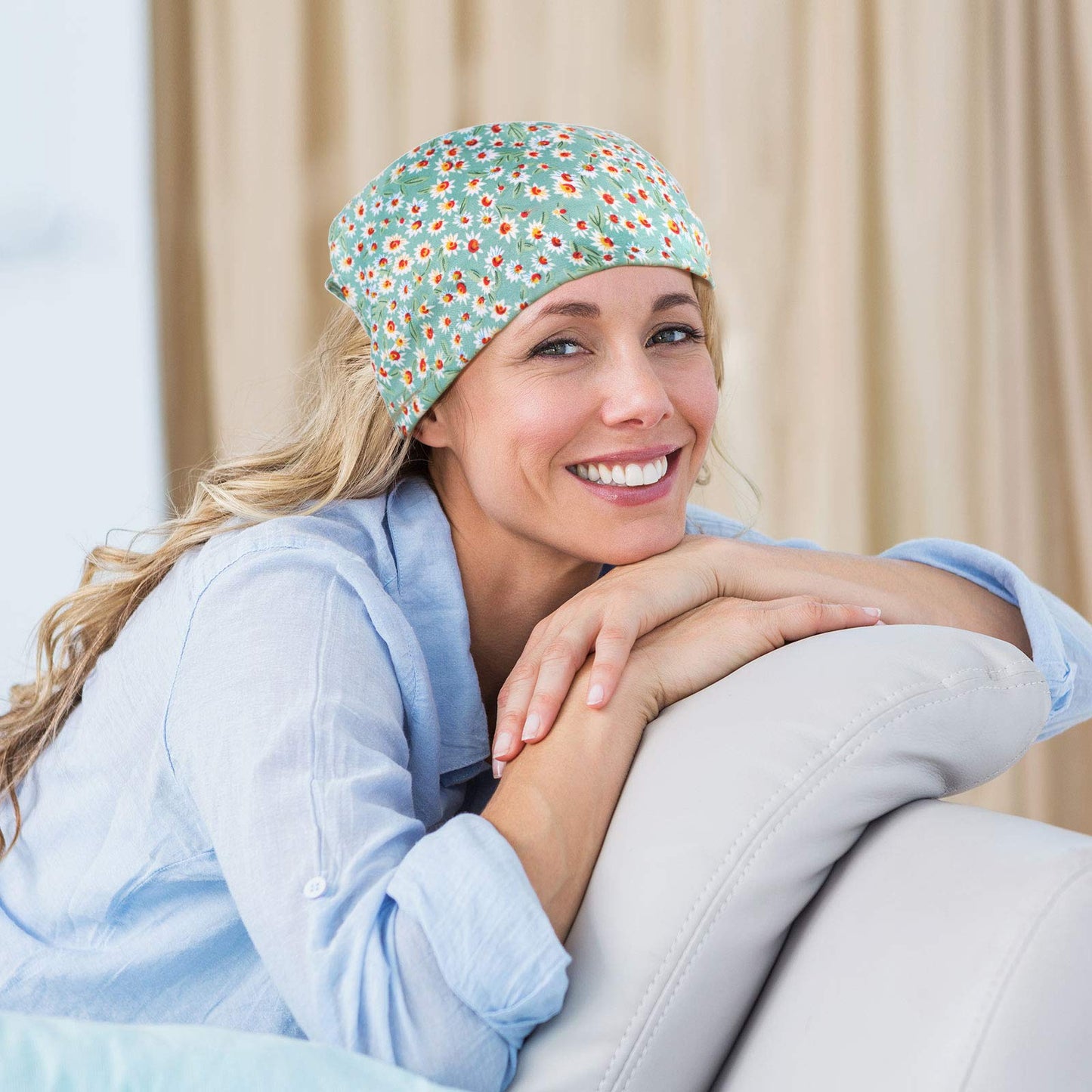 Syhood 6 Pcs Floral Elastic Hair Bandanas Boho Scarf Headband Chiffon Head Kerchief Turban with Hair Clips for Women(Pretty Floral Patterns)