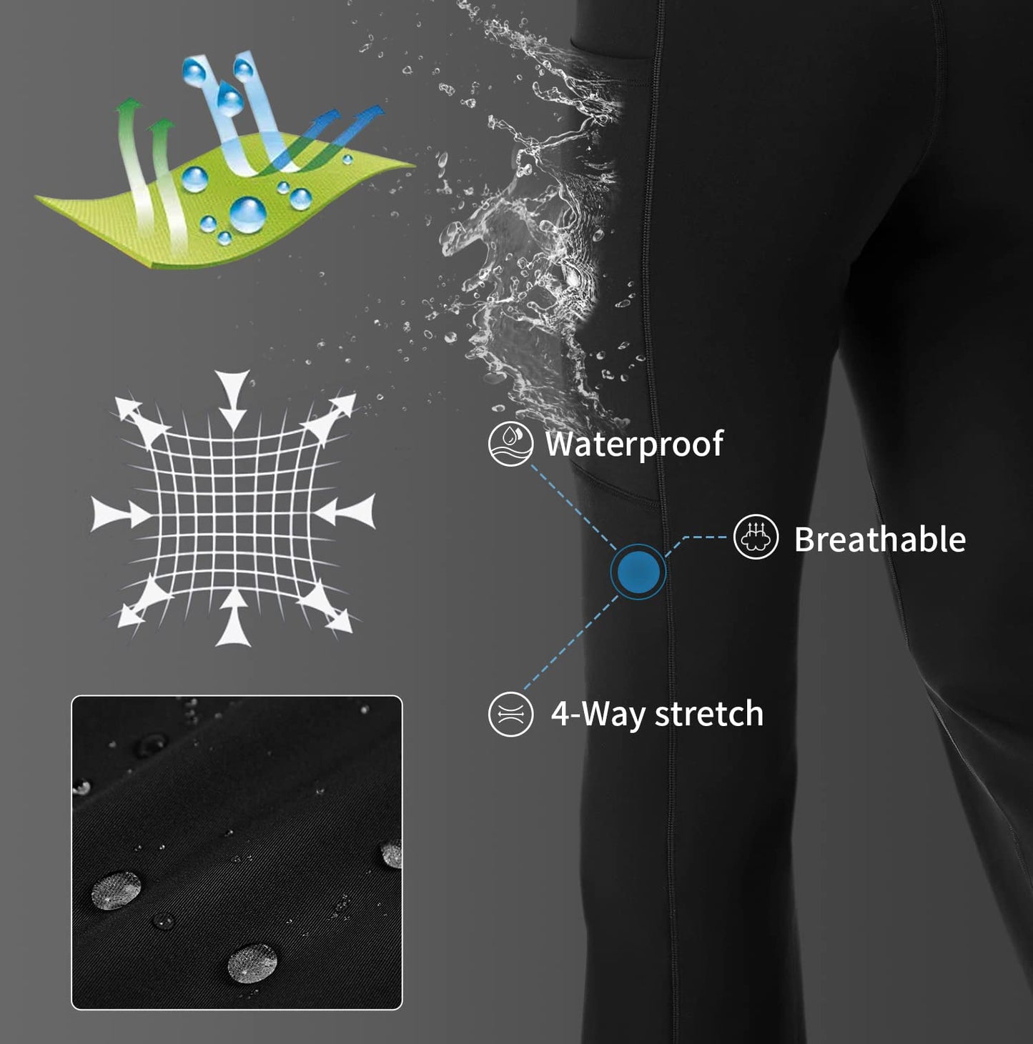 AFITNE Fleece Lined Pants Women Flare Leggings Bootcut Straight Leg Yoga Pants High Waisted Winter Warm Thermal Pants with Pockets-Brown-L