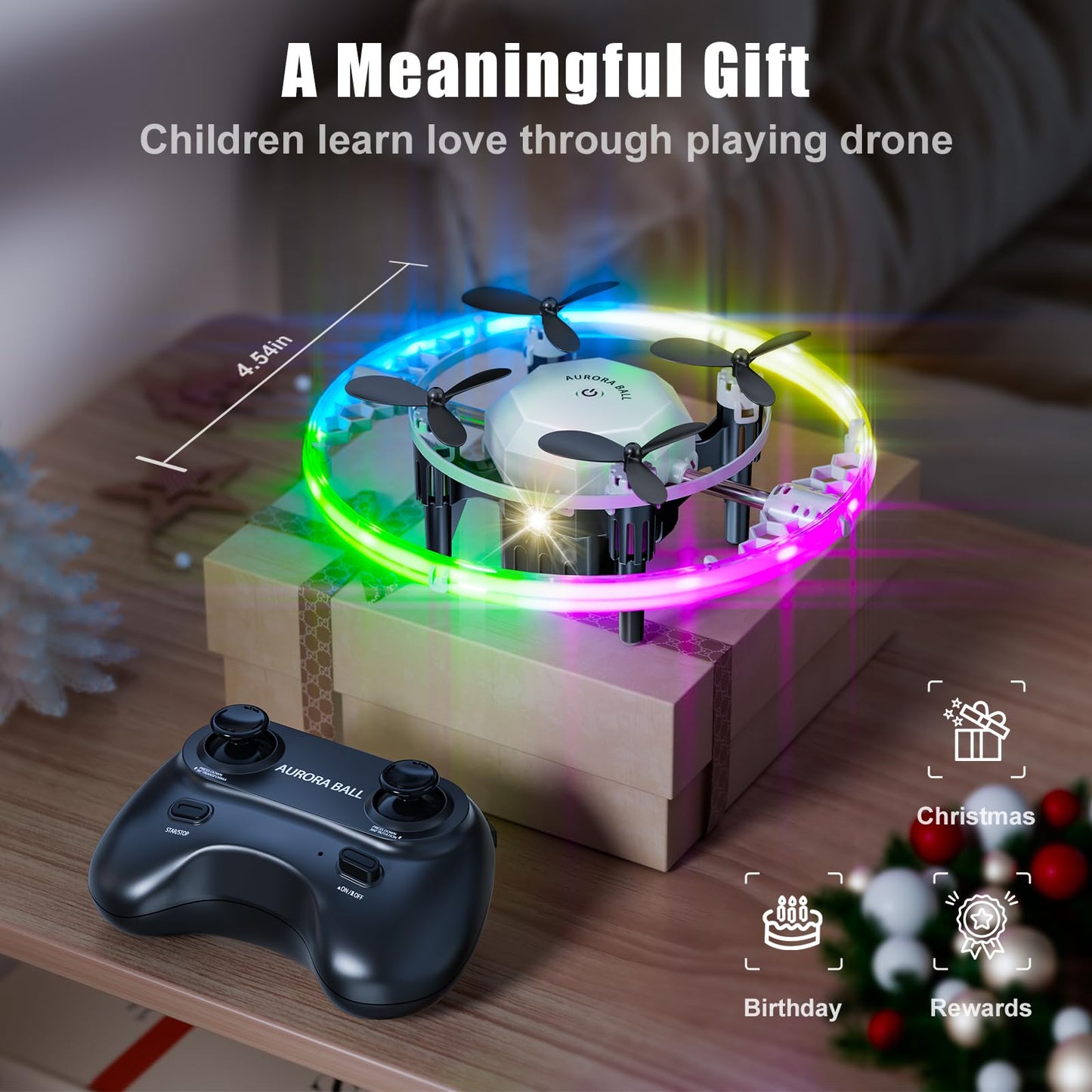 AUGOAK Mini Drones for Kids and beginners, 2024 Small RC Drone Quadcopter Drones with 360 Degree Flip, 90 Degree Surround Flight, Headless Mode, 8-12 Years Old Boys and Girls Ideal Gift Toys