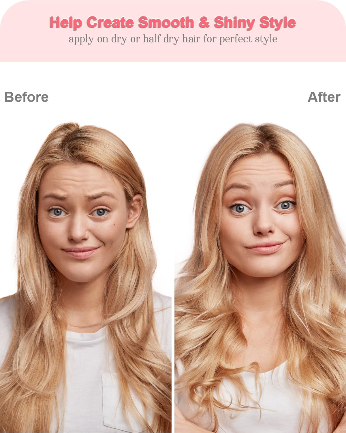 ‌4-in-1 Styling Cream for Flyaways & Curl Defining, Non-Greasy Smoothing Cream for Women & Kids, Add Shine Slick Back Hair, No White Flakes & Chemical Flavors Fly Away Hair Tamer