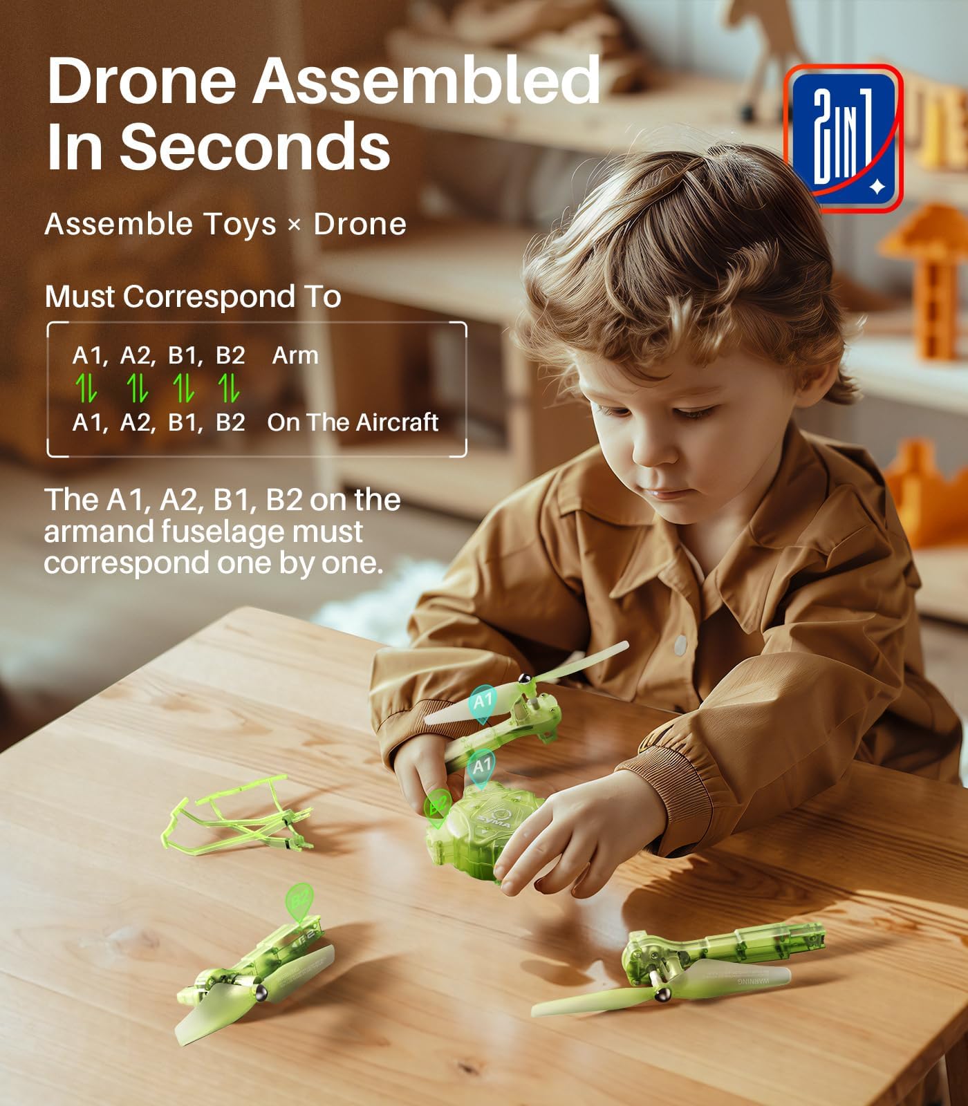 SYMA Kids Drone with 7-Color LED Light, X440 Indoor Drone for Adults with Altitude Hold, 360°Flip Lightweight RC Helicopter, 2 Batteries Easy to Fly Gift for Kids Beginners