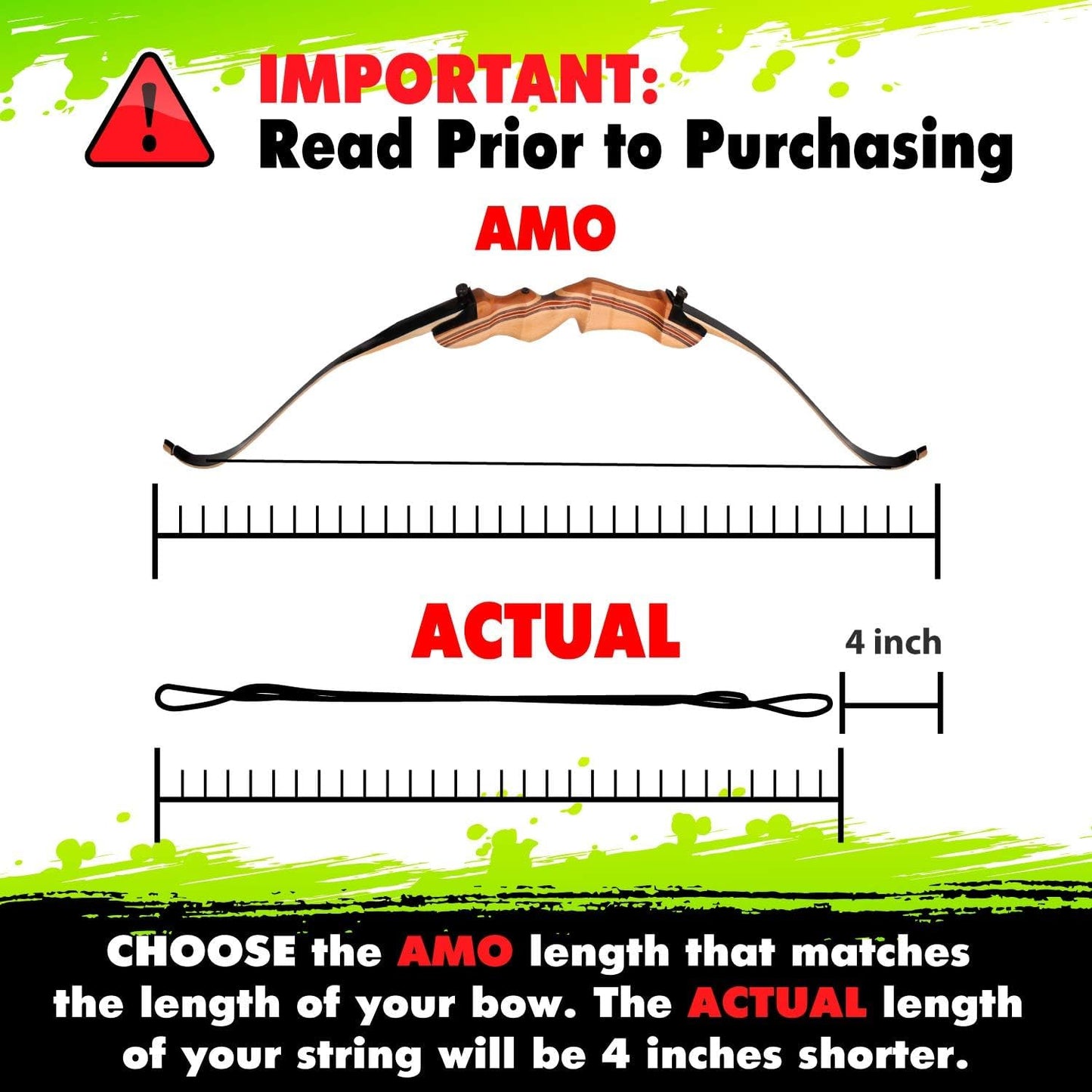 KESHES Dacron Bow String Replacement for Archery Recurve Traditional & Longbow Bows Bowstring - Sizes 12, 14, 16 Strands - Length Sizes 44-70 Inches, 2 Brass Nocks Included