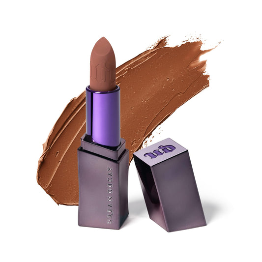 URBAN DECAY Vice Hydrating Lipstick (1993 - Medium Taupe Brown - Matte Finish), Creamy Formula, Moisturizing Lip Color with Aloe Vera & Avocado Oil, Vegan, Cruelty-free - 0.11 oz