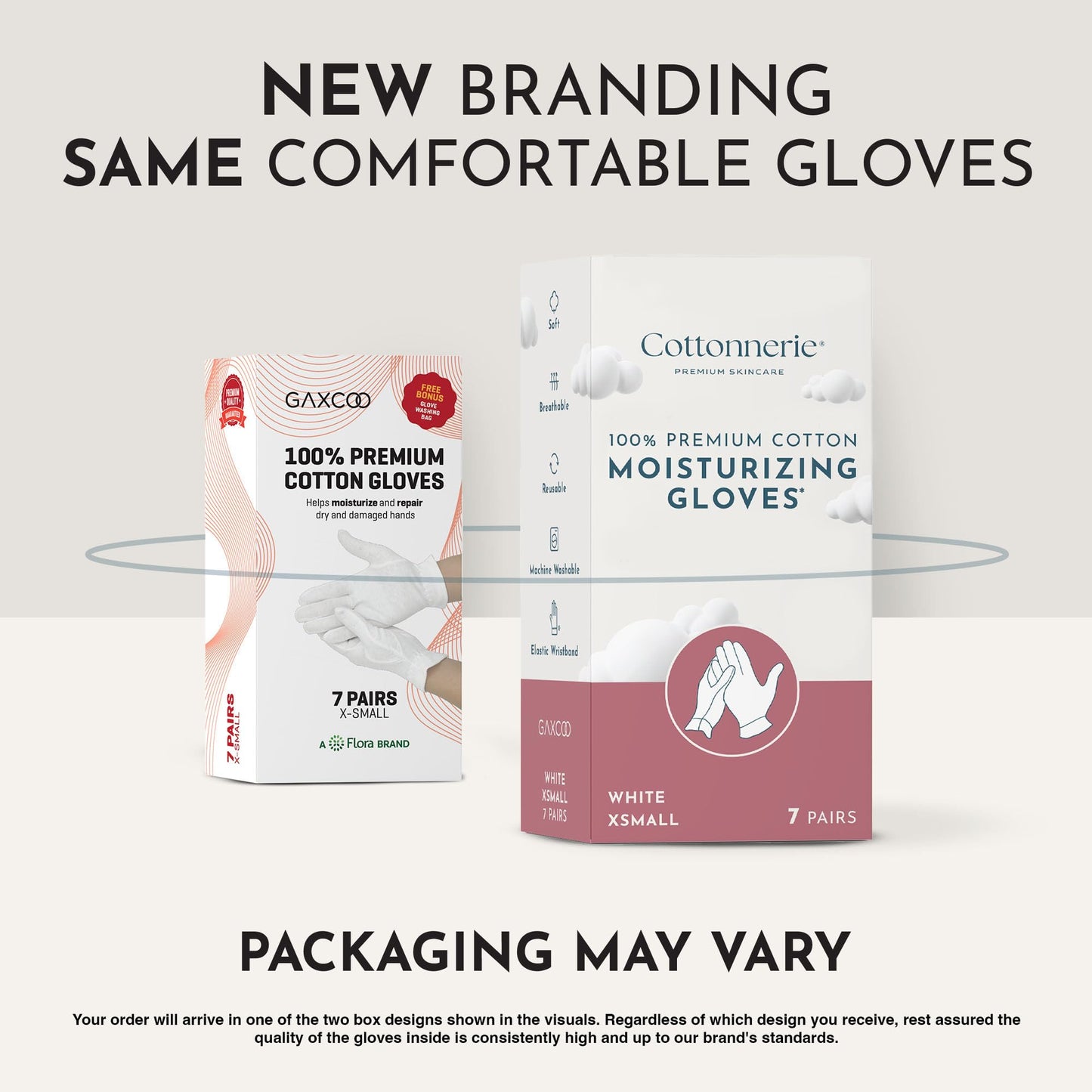 Gaxcoo Cottonnerie Cotton Gloves for Dry Hands Sleeping, Moisturizing Gloves Overnight, Hand Moisturizer Gloves, Moisture Gloves for Dry Hands Overnight, Sleeping Gloves, Eczema Gloves, X-Small 7 Pair