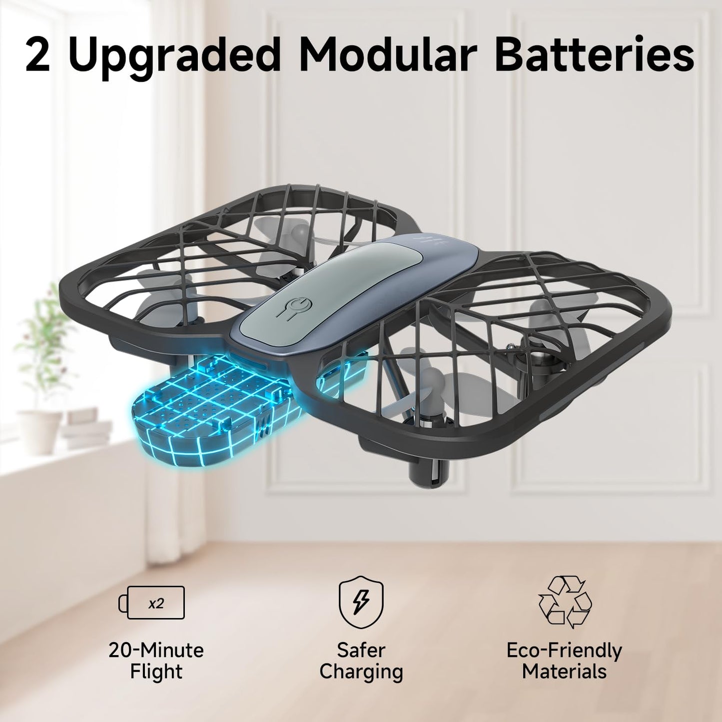 UranHub Drones for Kids 8-12, RC Drone with 720P HD FPV Camera,5 Lighting Modes/2 Batteries/3D Flip/3-Speed/Propeller Protection Cover, Cool Toys Gift for Kids and Beginners(Dark Brown)