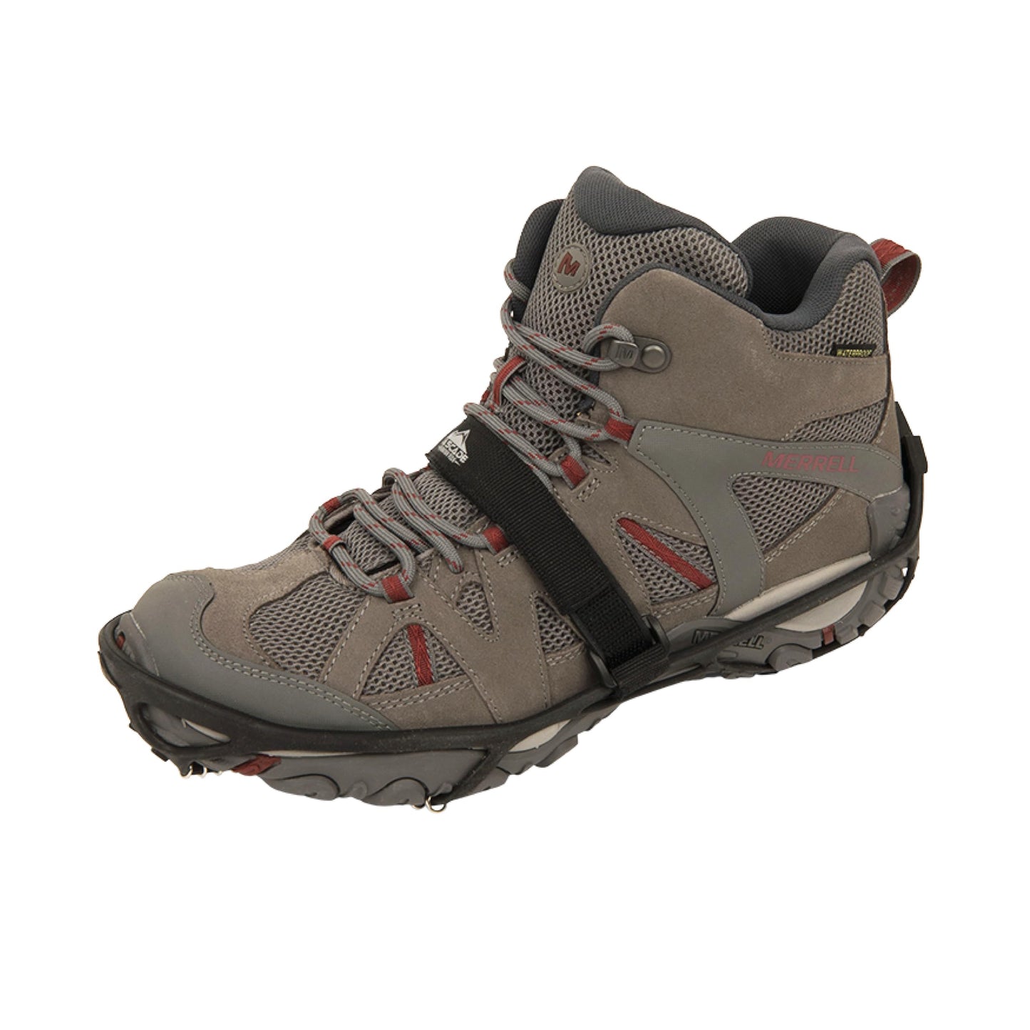 Cascade Mountain Tech Ice Traction Cleats - Ice Traction 360 - Hybrid Spike/Coil - Black - Small/Medium