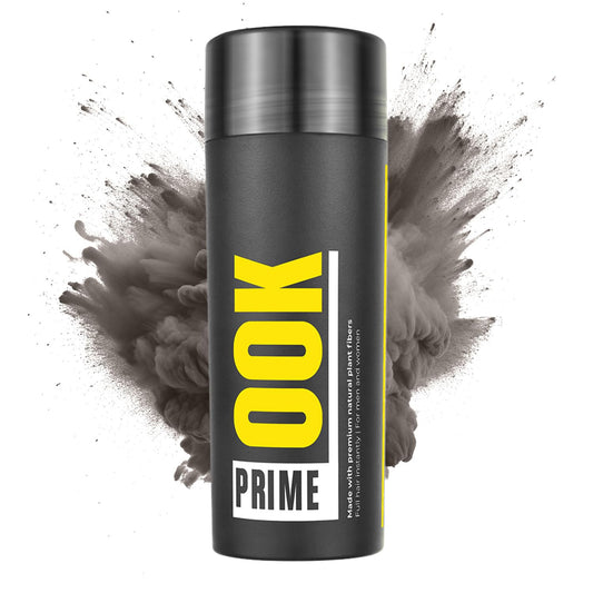 Prime Look Hair Building Fibers 27.5g - Instant Thickening for Thinning Hair For Men & Women - Matches All Hair Colors - Luxurious Hair Fibers for Fuller Look - Superior Formula (Grey)