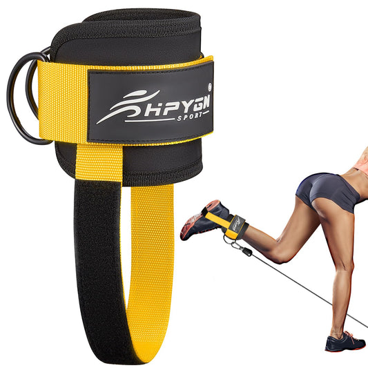 Resistance Band Set with Ankle Straps, Gym Kickback Straps for Butt and Leg Exercises, Ankle Straps for Cuff Exercises - Perfect for Home Workouts and Fitness Training