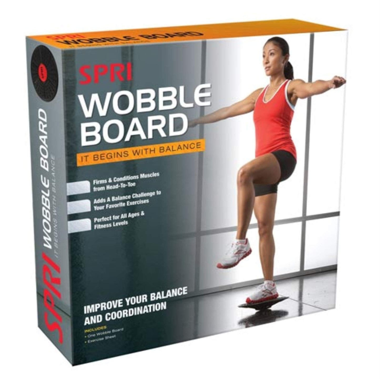 Champion Sports Gel Filled Medicine Ball (Red 2lbs)