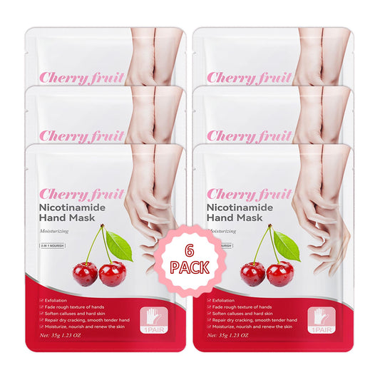 PPPanYiDi Hand Masks Moisturizing Gloves,6 Pairs Hydrating Hand Peel Masks Gift Set for Dry Cracked Hands Care,Long-lasting and Non-greasy Hand Moisturizer Gloves for Women B