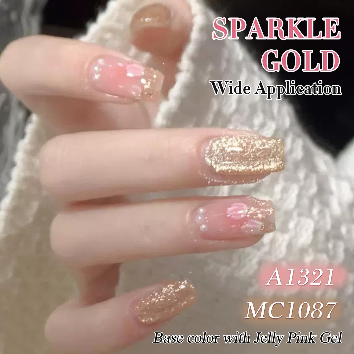 Double Rhythm 15ML Glitter Gel Polish Shimmer Reflective Holographic Color Magnetic for Nail Art Salon DIY at Home (MC1087)