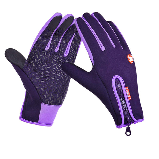 Touchsceen Fleece Insulated Gloves, Women Men Cold Weather Thermal Windproof Snowproof Warm Gloves Winter Sports Ski Snowboard Riding Motocycling Bike Mittens Anti-slip Hiking Climbing Driving Gloves