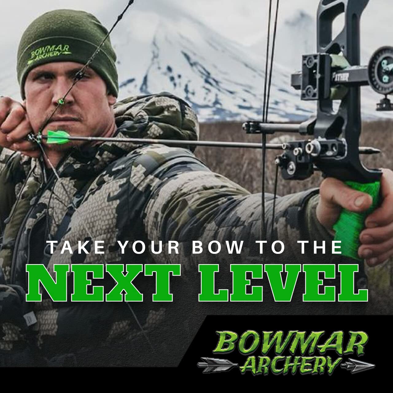 Bowmar Archery Grip Tape, Designed for Archers, Self-Adhering, Effective in Dry or Wet Conditions, Comfortable, Tacky, Easy to Install (Green)