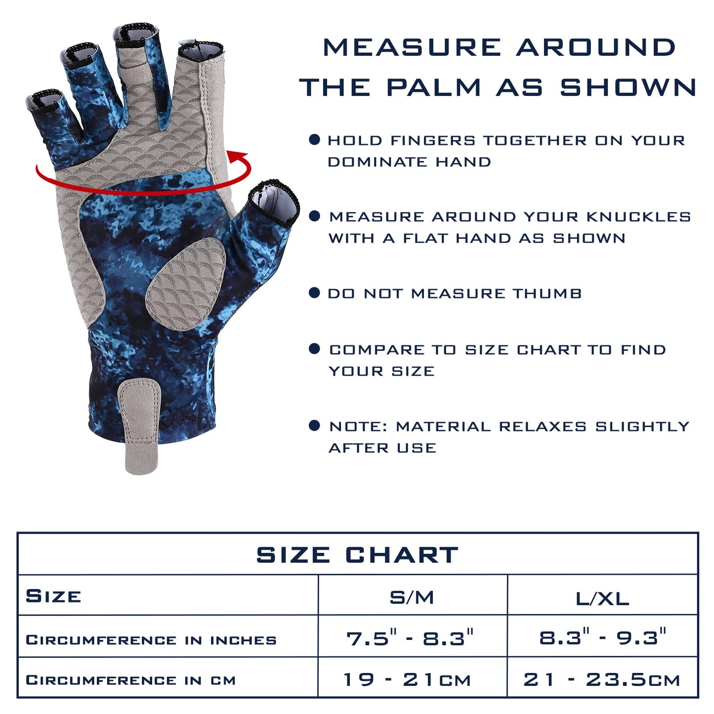 KastKing La Sal Fishing Gloves UPF50+ Sun Gloves UV Protection Fingerless Gloves Men Women for Outdoor, Kayaking, Rowing, Paddling, Canoeing, Hunting