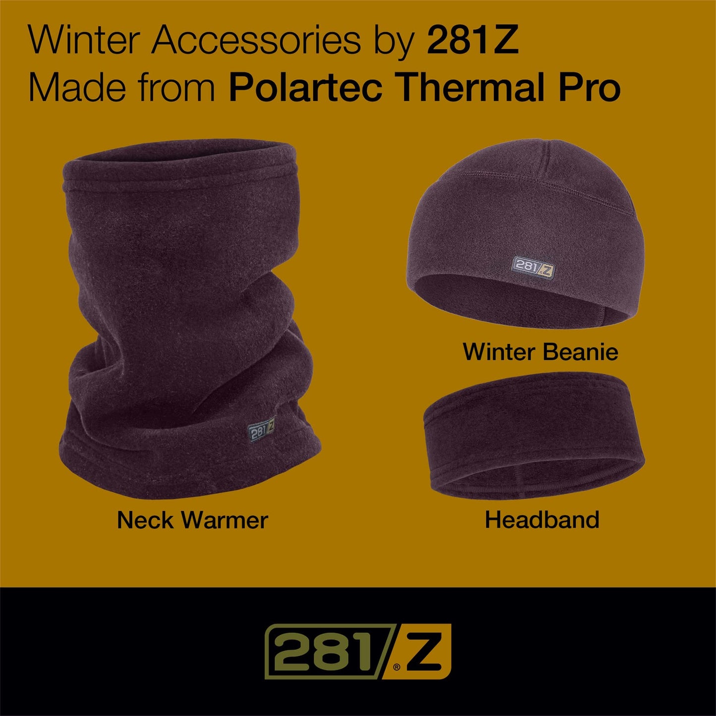 281Z Polartec Thermal Pro Winter Skull Cap - Military Tactical Outdoor Sport - Watch Cap Fleece Beanie (Dark Plum, Small)