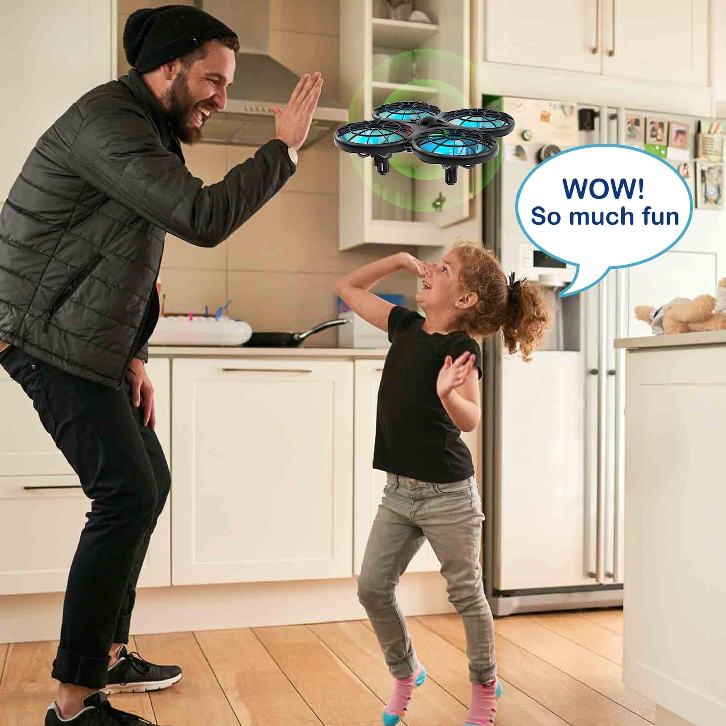 Loolinn | Drones for kids Gifts - Mini Drone, RC Drone with Auto Anti-Collision Technology/Safe for Kids/Easy to Fly / 360° Flip/Hand-Controlled Mode (Gift for Boys and Girls)