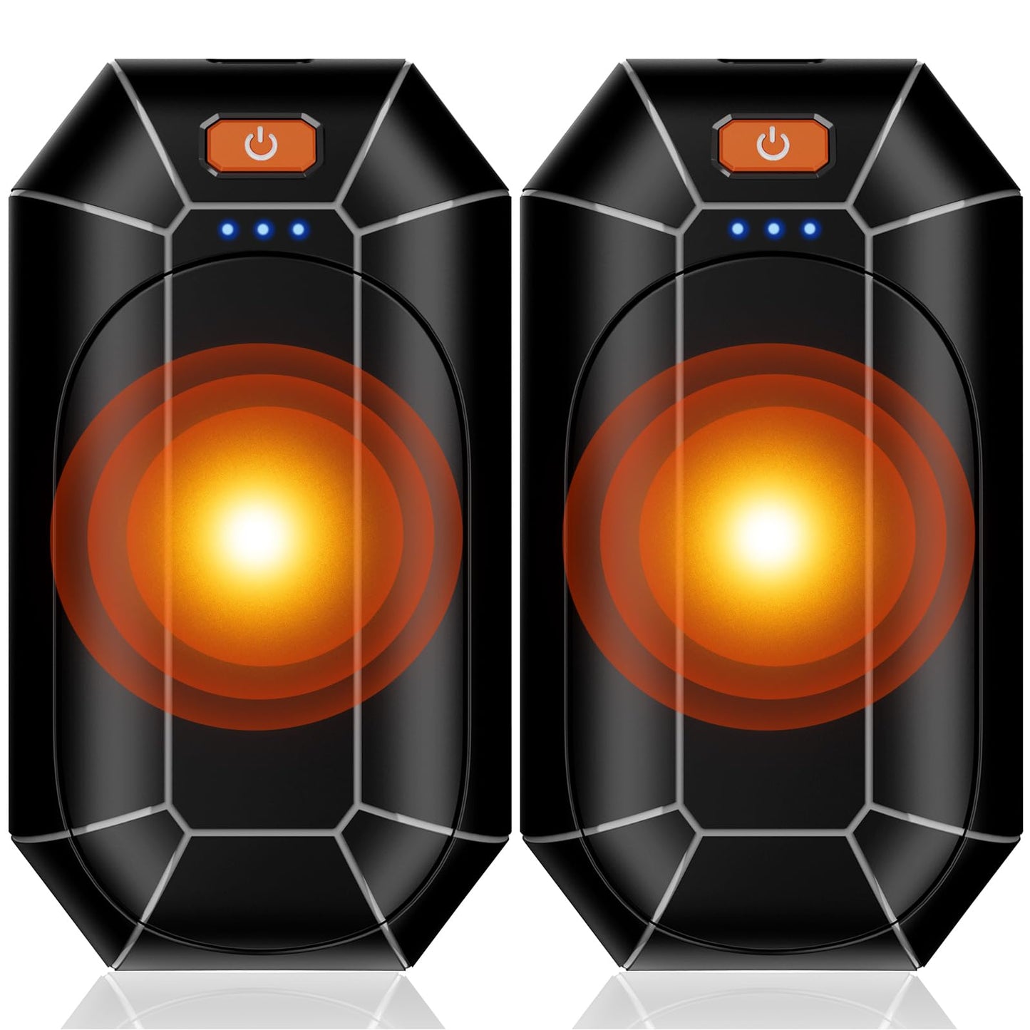 Nicelemon Electric Hand Warmers Rechargeable 2 Pack, Reusable Handwarmers, Portable Pocket Heater for Camping, Hunting, Golf, Gift for Men Women (Black)