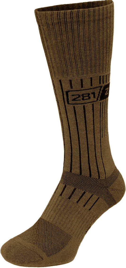 281Z Army Demi Season Breathable Over The Calf Uniform Boot Socks (Coyote Brown)(Medium 1 Pair)