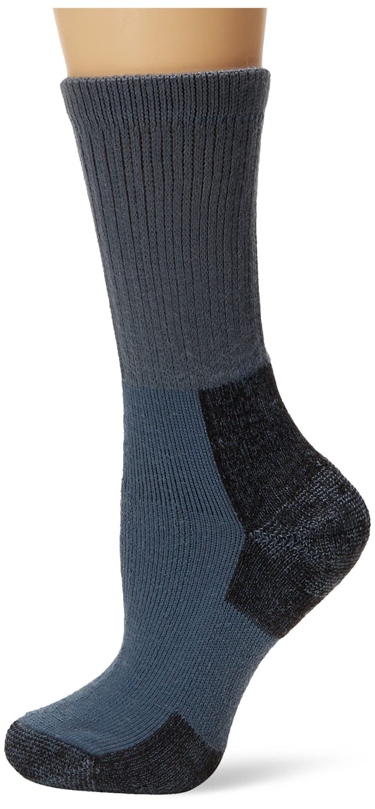 Thorlos Women's KX Hiking Thick Padded Crew Sock, Slate Blue, Small