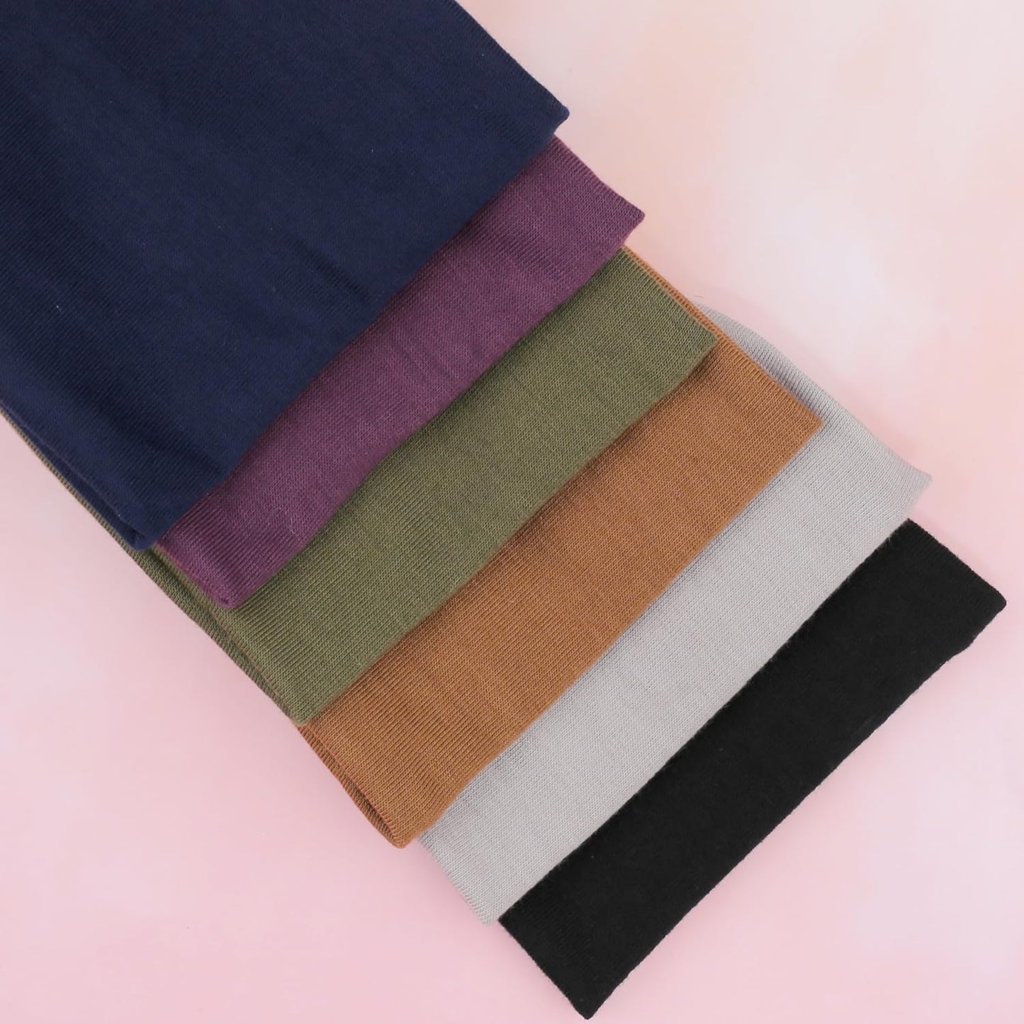 IVARYSS Headbands for Women, Non-Slip, Premium Stretchy Head Bands Hair Accessories,Wear for Yoga, Fashion, Working Out, Travel or Running, 6 Pack, Solid