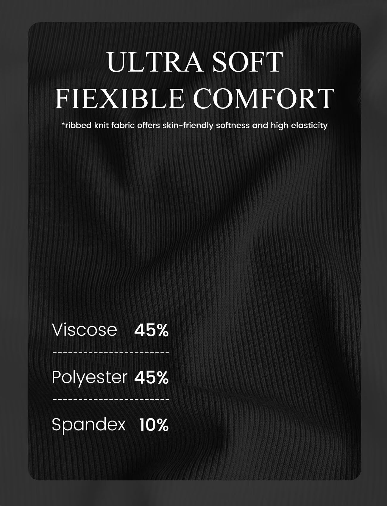 Womens Turtleneck Tops Ribbed(Black,XS)