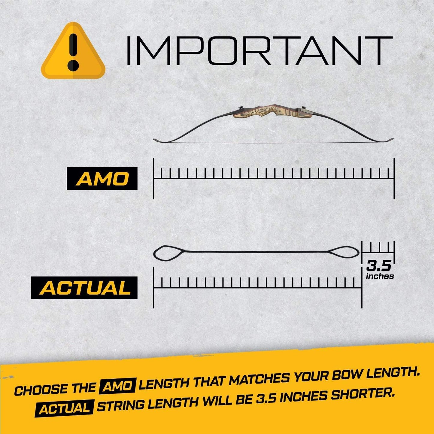 Legend Recurve Bow String - Dacron Bow String Replacement - Traditional Bowstrings - Recurve Bow Archery Accessories - Archery Equipment for Recurve Bows - Bowstring AMO 66 inch - 16 Strands