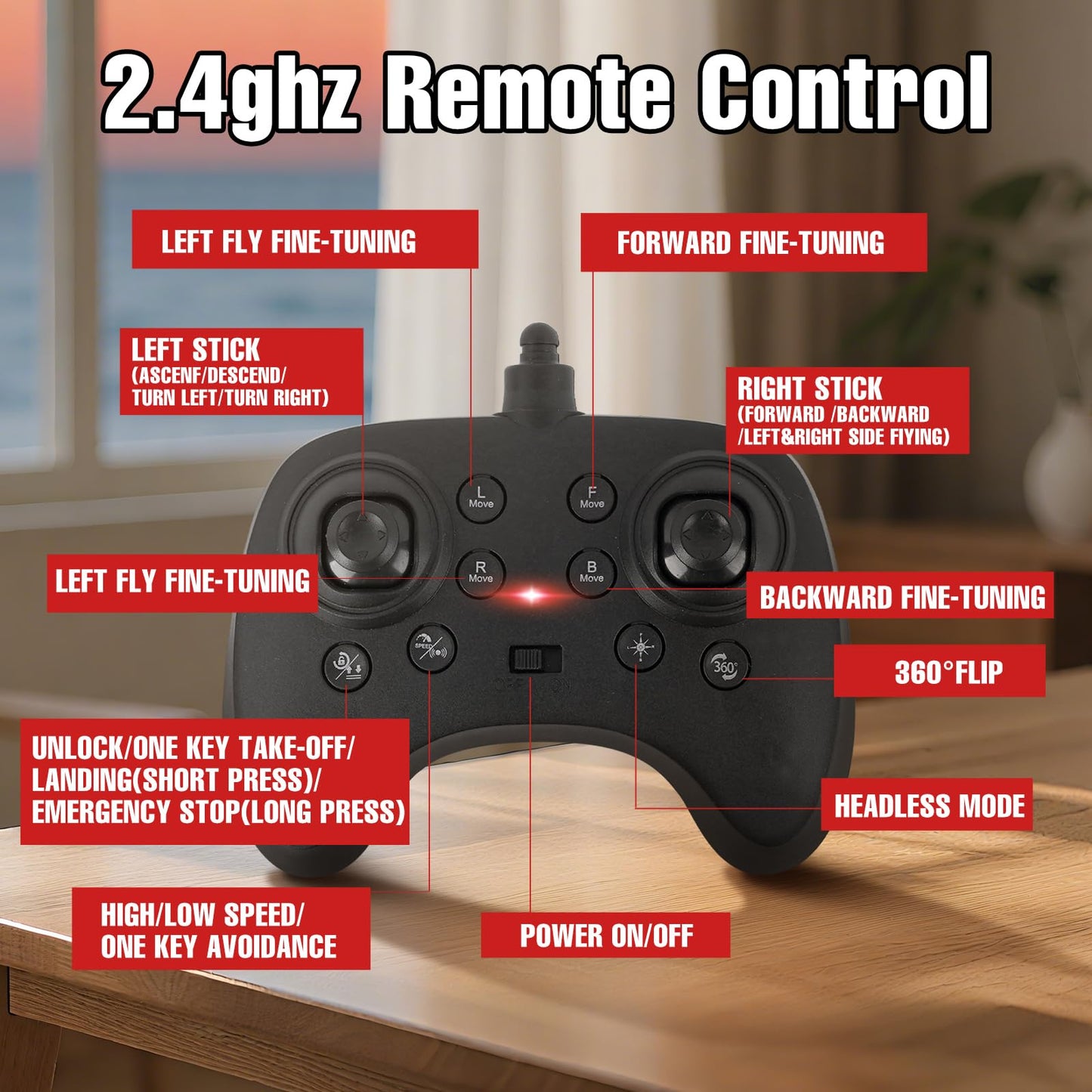 Aooess Drones for Kids 8-12: Spider Toy Stunt Drone With 5D Obstacle Avoidance, 3D Flip, Auto Hovering Indoor Drone, 2 Battery Kids RC Quadcopter With Led Lights RC Helicopter for Adults Kid