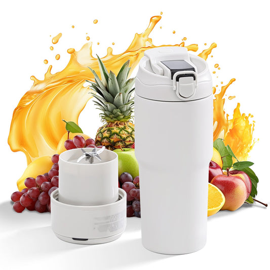 Kawu Portable Blender, 316 Stainless Steel Inner Personal Blender with 10Ps 304 Blades, 23Oz Blenders for Smoothies, USB Rechargeable, BPA Free, Food-Grade, Leakproof Juice Mixer for Gym, Home