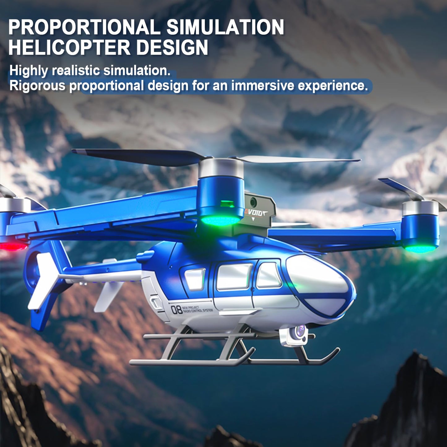 Losbenco Camera Drone for Kids 8-12 & Adults, Beginner-Friendly Mini Drone with 360° Flips, One-Key Take Off/Landing, Headless Mode, 2 Batteries, RC Quadcopter Toys for Boys Girls