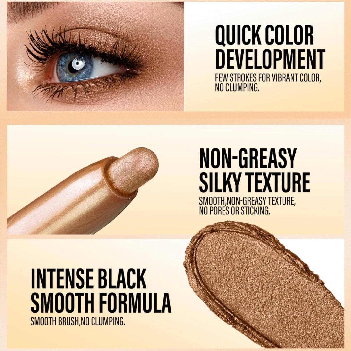 Jolilab Eyeshadow Stick Set, 4 Colors Matte Professional Bright-Colored Contouring and Highlight Stick, Cream Waterproof Long Lasting High Pigmented Eye Shadow. (4, 18+21+22+23)