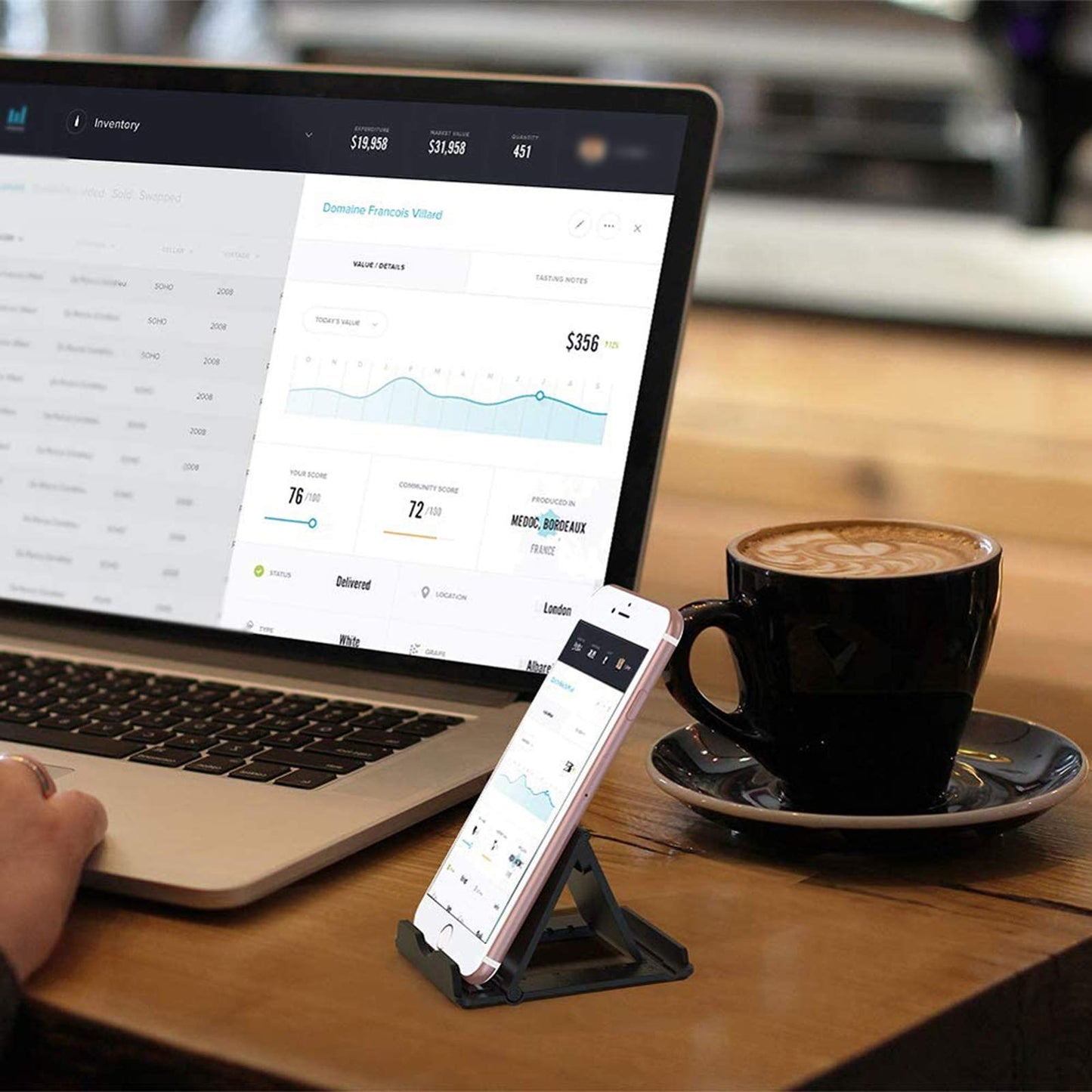 Foldable Portable and Angle Adjustable Phone Tablet Stand Holder for Desktop,Compatible with iPhone 15 14 13 12 11 iPad Pro Air Mini Kindle Galaxy Google PIXL (Large Size)