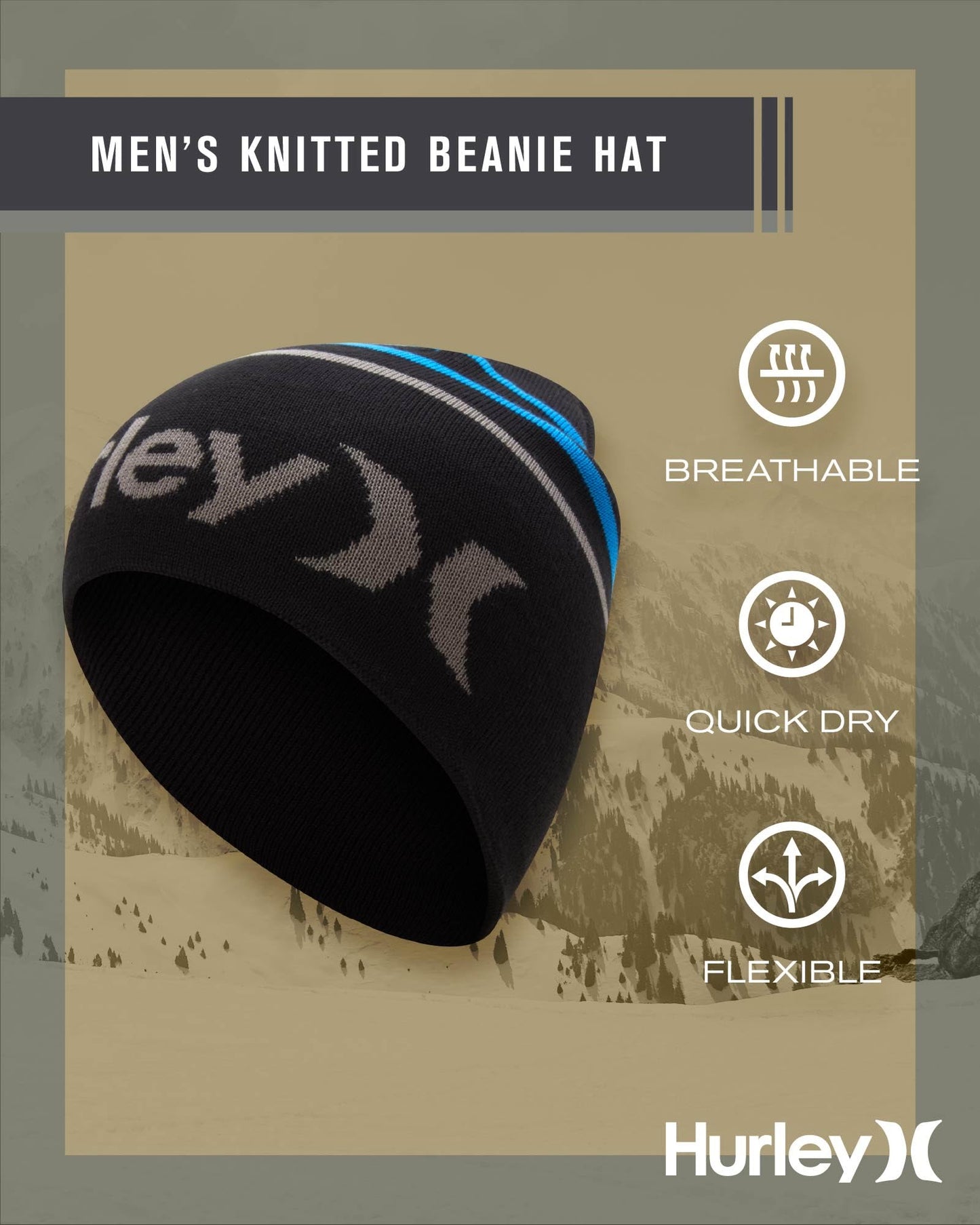 Hurley Men's Utility, Black, One Size