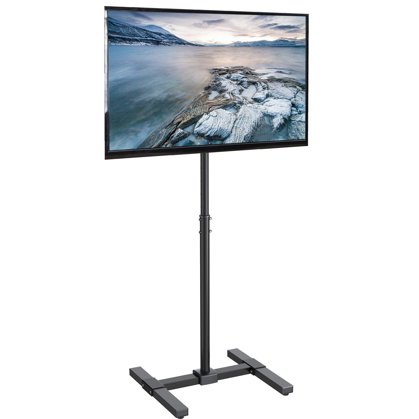 VIVO TV Floor Stand for 13 to 50 inch Flat Panel LED LCD Plasma Screens, Portable Display Height Adjustable Mount STAND-TV07…