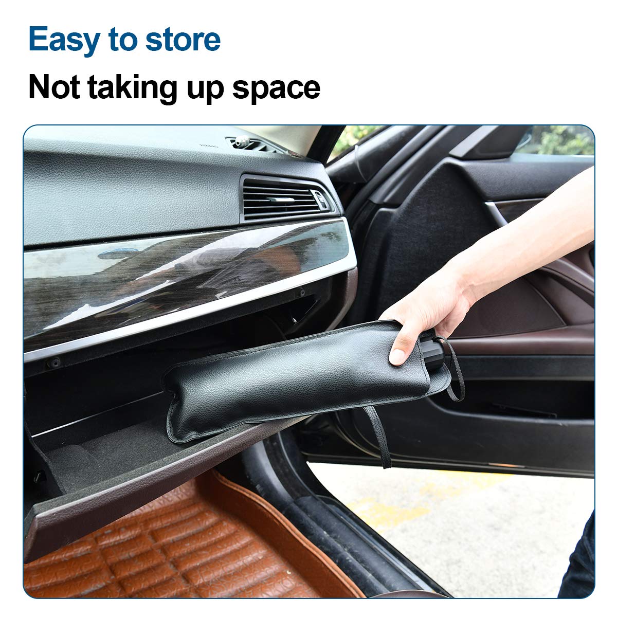 helloleiboo Car Windshield Sun Shade UV Rays and Heat Sun Visor Protector Foldable Reflector Windshields Umbrella