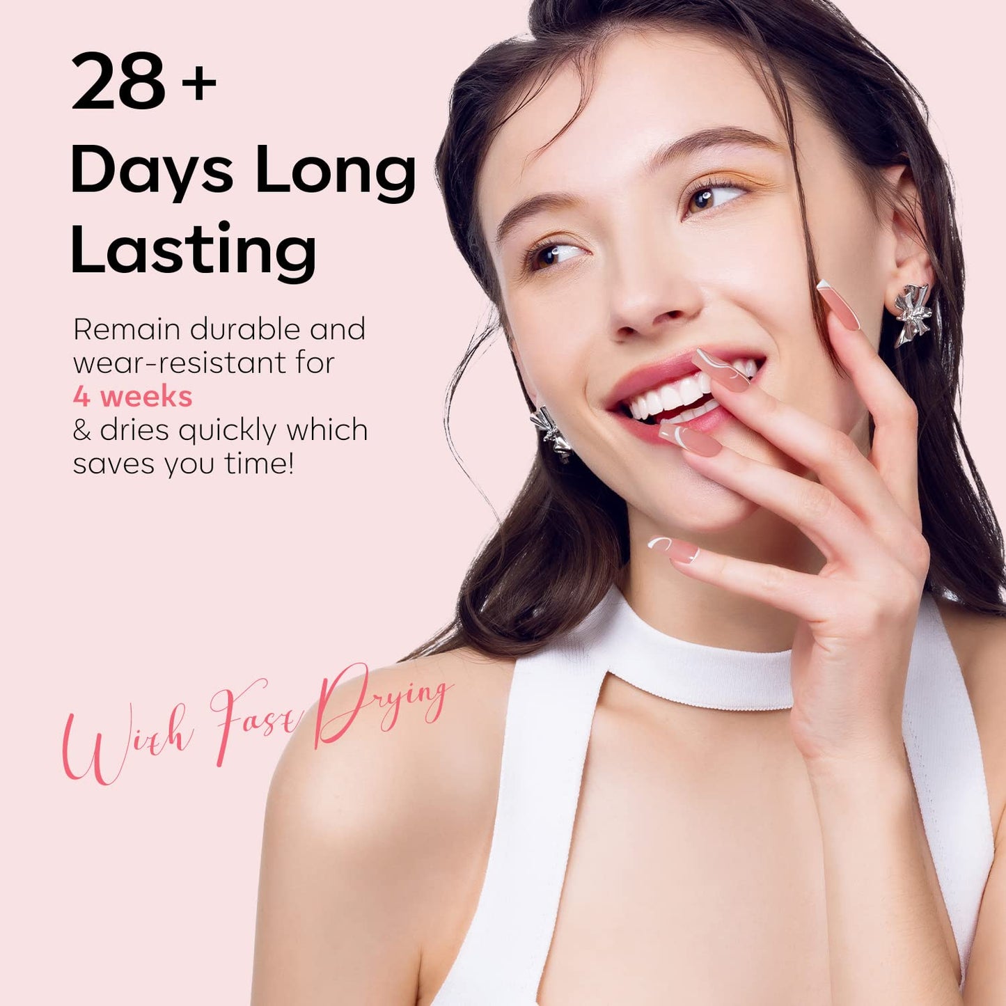 modelones Gel Nail Polish Set, 6 Colors Light/Hot/Nude Pink Jelly Gel Nail Polish White Summer Bright Nail Polish Kit with Nail Art Liner Brush Soak Off French Manicure DIY Salon Gifts