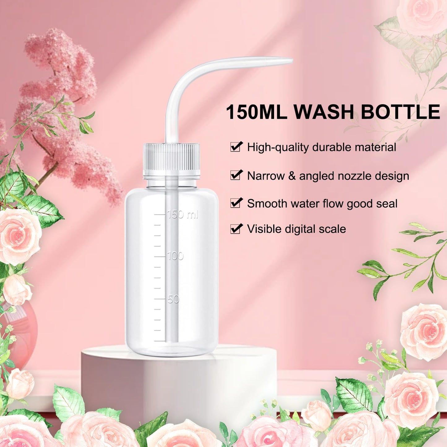 150ml Lash Shampoo for Lash Extensions, Eyelash Extension Cleanser Lash Cleaning Kit for Cluster Lashes with Fan+Makeup Pad+Cleaning Brush+100 Pcs Lash Brush+Wash Bottle, Oil Free Foam