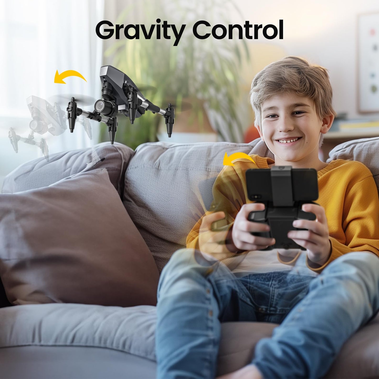 Drone with Camera for Kids 1080P, WeFone WF10 Mini FPV Drones Remote Control Quadcopter for Beginners Adults with 3 Batteries, Optical Flow Positioning, 3D Flip, One Key Start, Toys Gifts for Boys