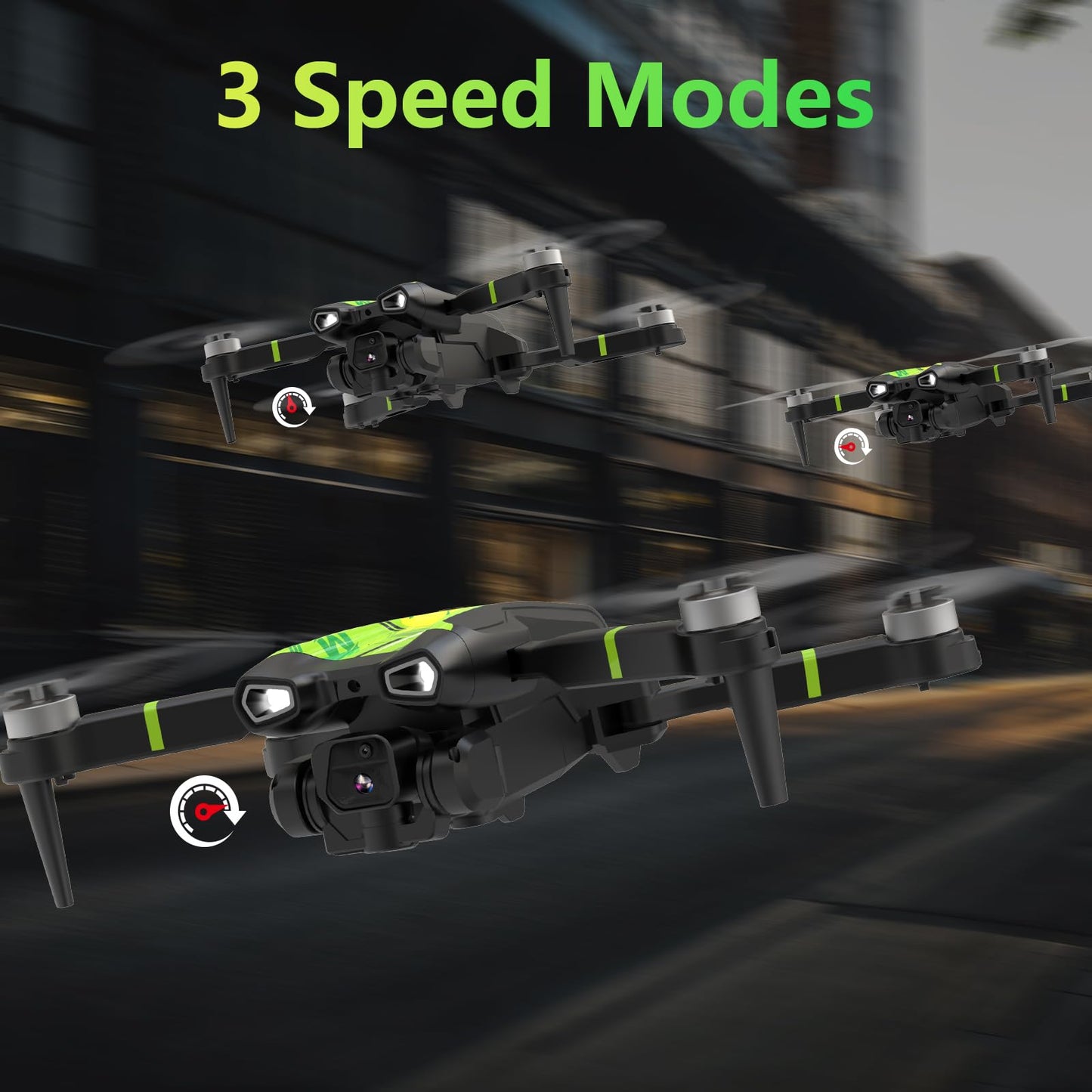 Morlyrctooy M18 1080P Mini Drone with Brushless Motor Foldable RC Quadcopter for Adults Optical Flow Positioning Headless Mode