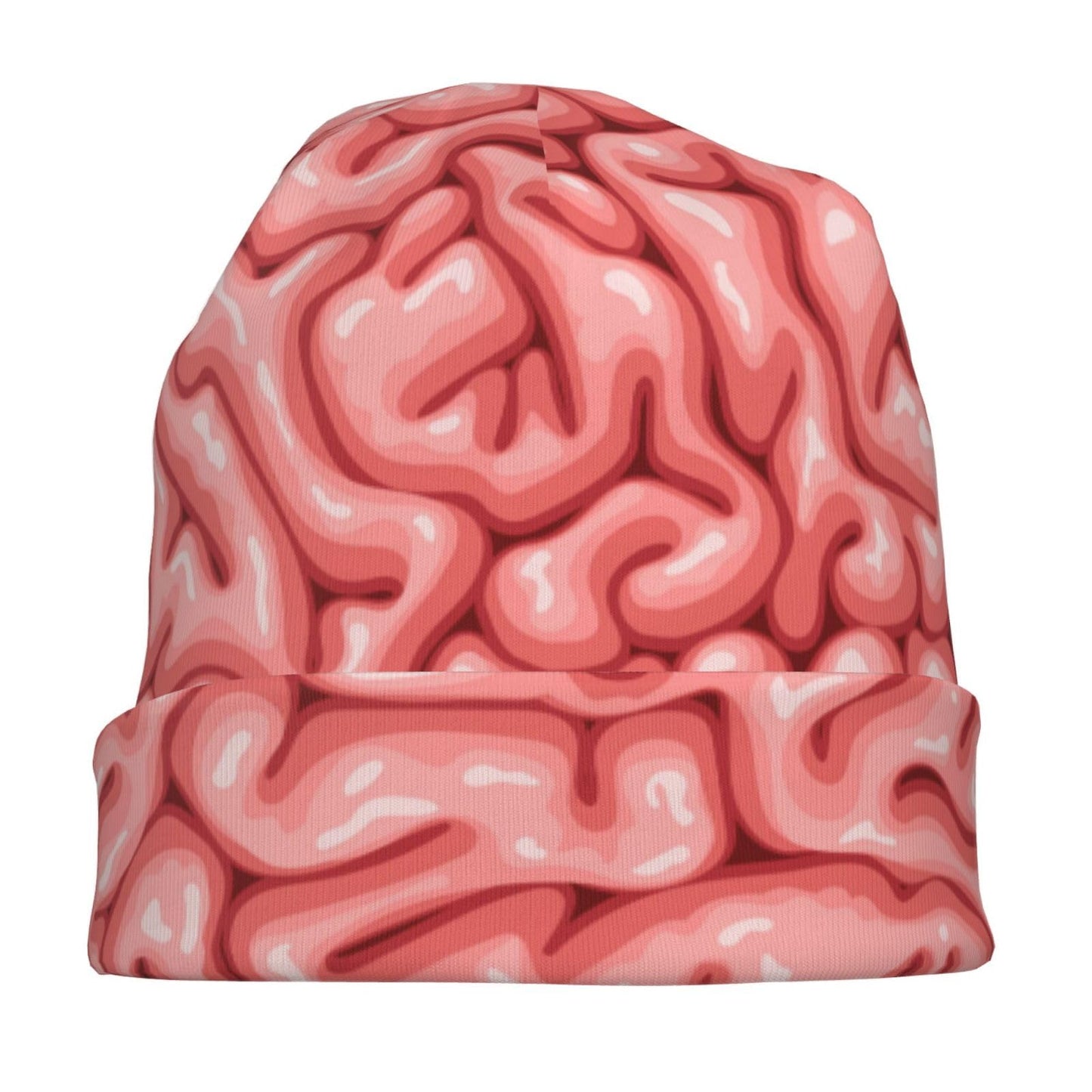 ANNCED Beanie Hat Knitted Cap for Men Women, Halloween Funny Zombie Brain Organ Thin Warm Knit Slouchy Cancer Hat Ski Cap Winter Warm Hip Hop Soft Skull Cap