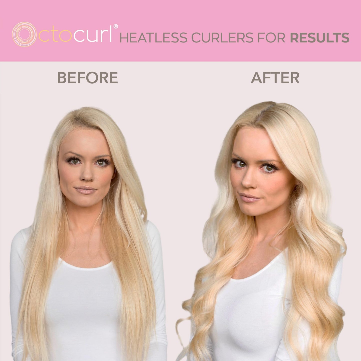 Octocurl Heatless Curls Headband - Hair Curlers to Sleep In - Heatless Curlers for Short Hair (Cotton - Camo)
