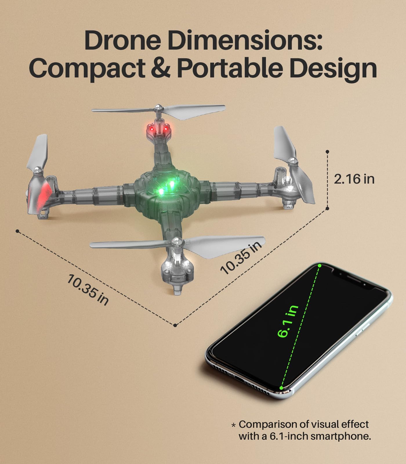 Drones for Kids, SYMA X440 RC Helicopter Drone with Detachable Arms with 7-Color Light Switching, 16 Stunts, 2 Batteries and Altitude Hold, Remote Control Toys for Boys Girls