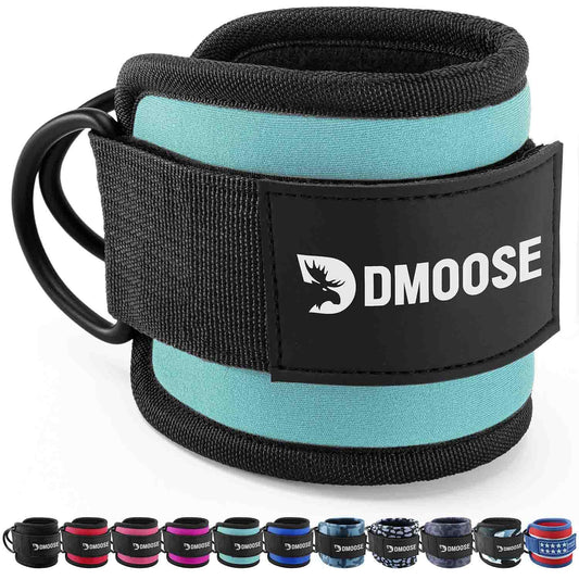DMoose ankle strap - One Size Fit with Premium Padding, ankle gym straps, leg straps for cable machine, Booty Workouts, Leg Extension, Hip Abductors